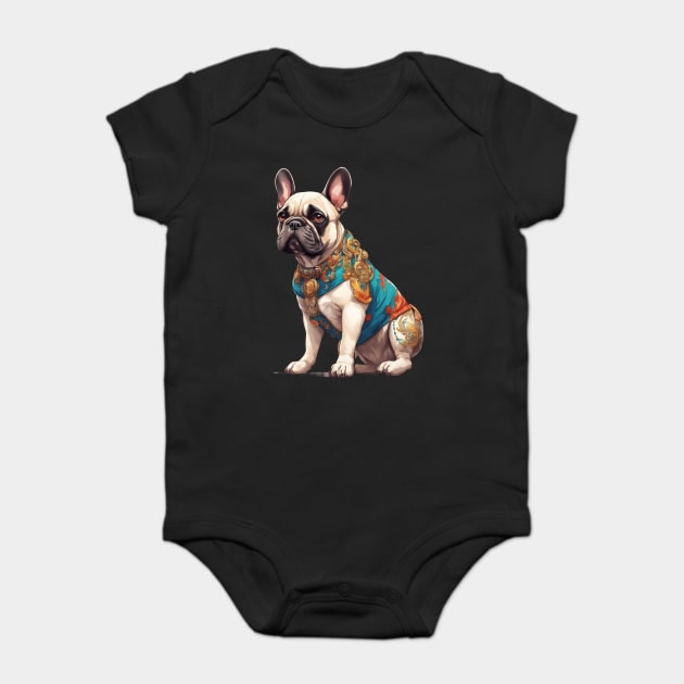 French Bulldog Baby Bodysuit by animegirlnft